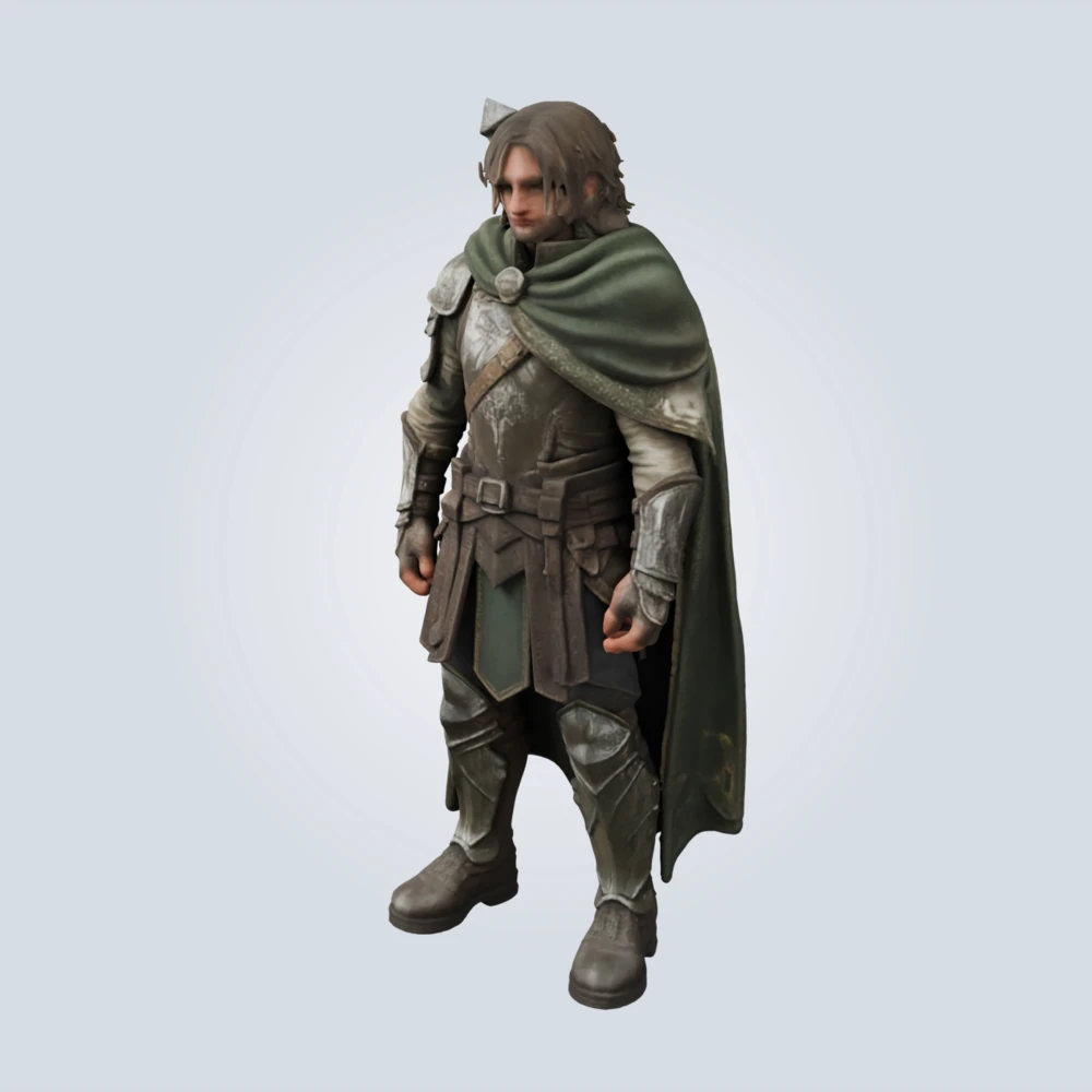 3D model generated from a photo of a game screenshot